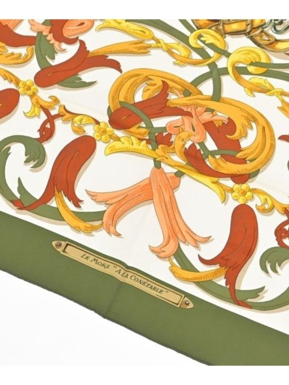 Hermes Bandana Scarf Khaki - Picture 3 of 9
